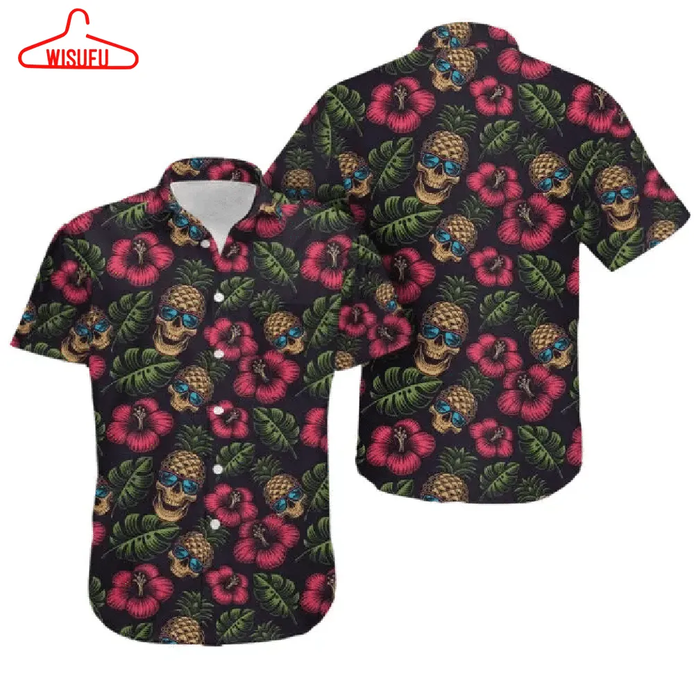 Tropical Skull Hawaiian Shirt