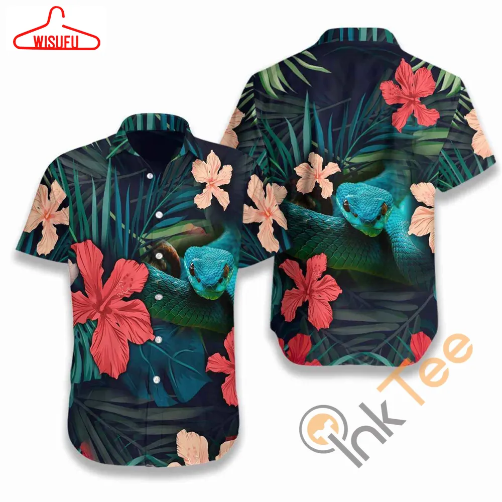 Tropical Snake Hawaiian Shirts , New Hawaiian Holiday Outfits, New Fashion Gifts