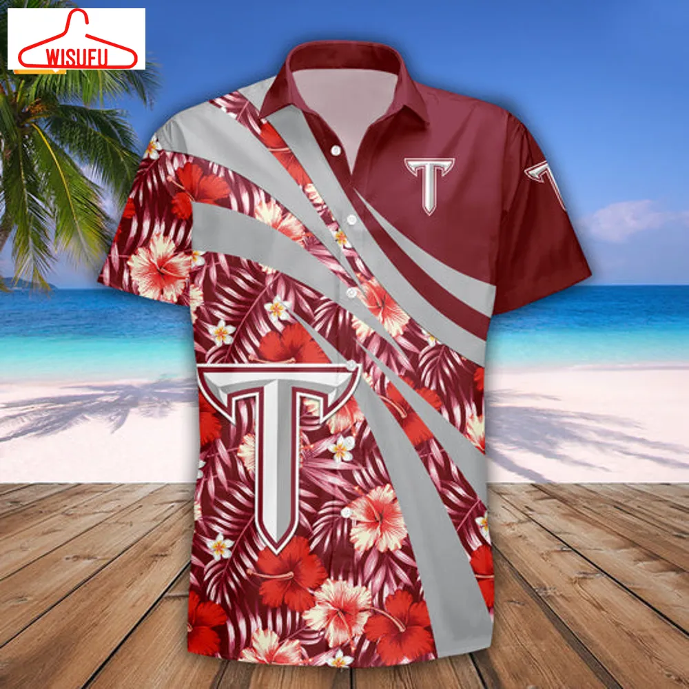 Troy Trojans Hibiscus Sport Hawaiian Shirt, New Fashion Gifts