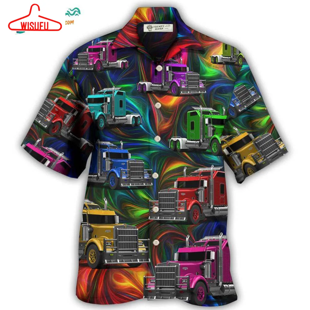 Truck Amazing Colorful Life Hawaiian Shirt- Wisufu Aloha