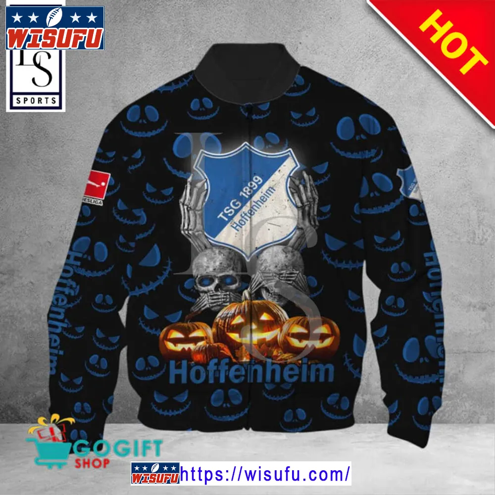 Tsg Hoffenheim Bundesliga Halloween Pumpkin Bomber Jacket