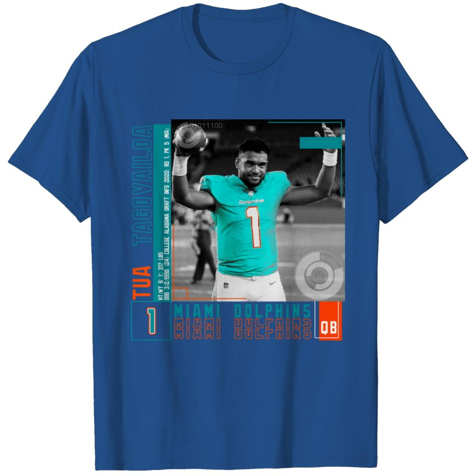 Tua Tagovailoa Football Edit Tapestries Dolphins - Tua Tagovailoa - T-Shirt