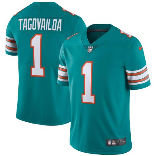 Tua Tagovailoa Miami Dolphins Alternate Vapor Jersey - Aqua Jersey