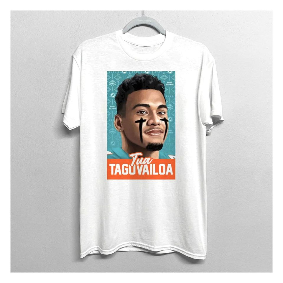 Tua Tagovailoa Shirt, Tua Tagovailoa Graphic Style Tee, The Dolphins Tua Tagovailoa T-shirt, Tua Tagovailoa T-shirt, Prayers for Tua Shirt