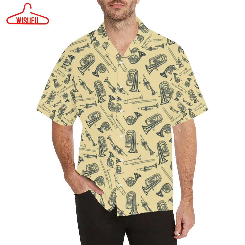 Tuba Pattern Print Design 01 Hawaiian Shirt, New Hawaiian Holiday Outfits, New Fashion Gifts