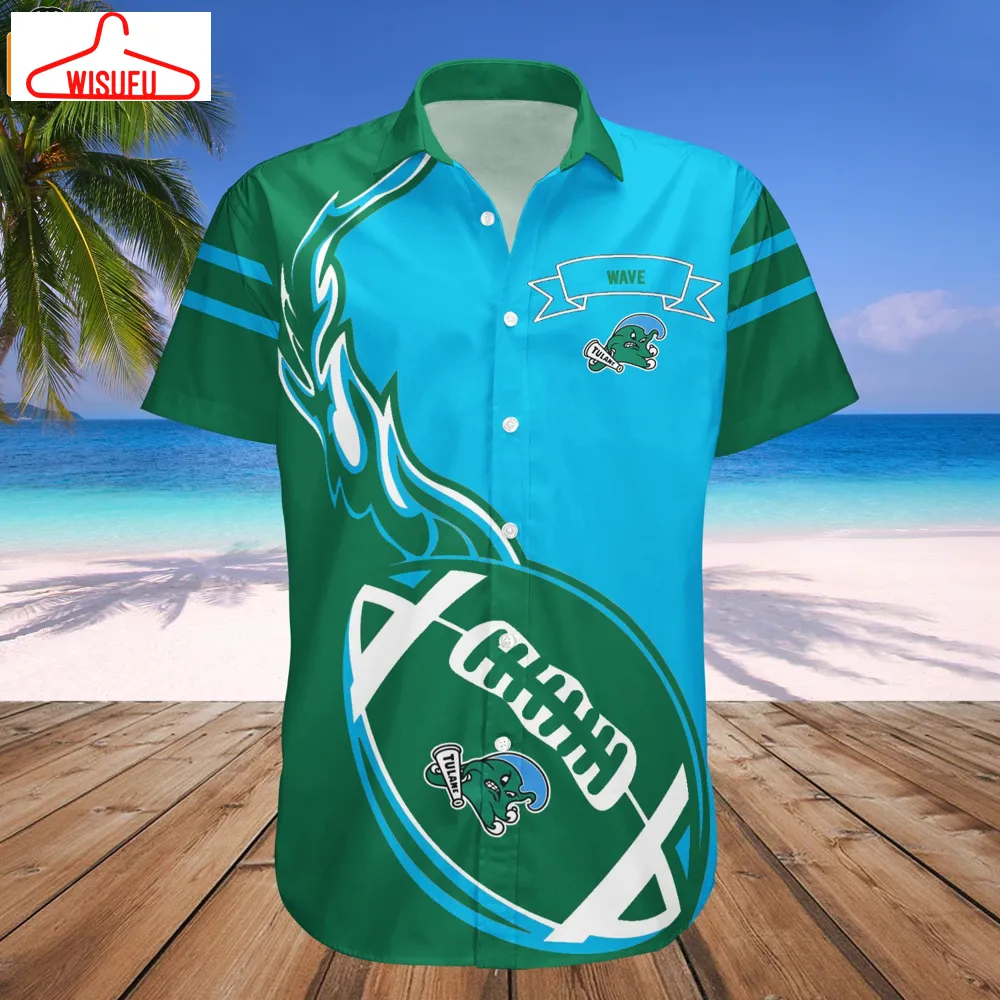 Tulane Green Wave Flame Ball Hawaiian Shirt, New Fashion Gifts