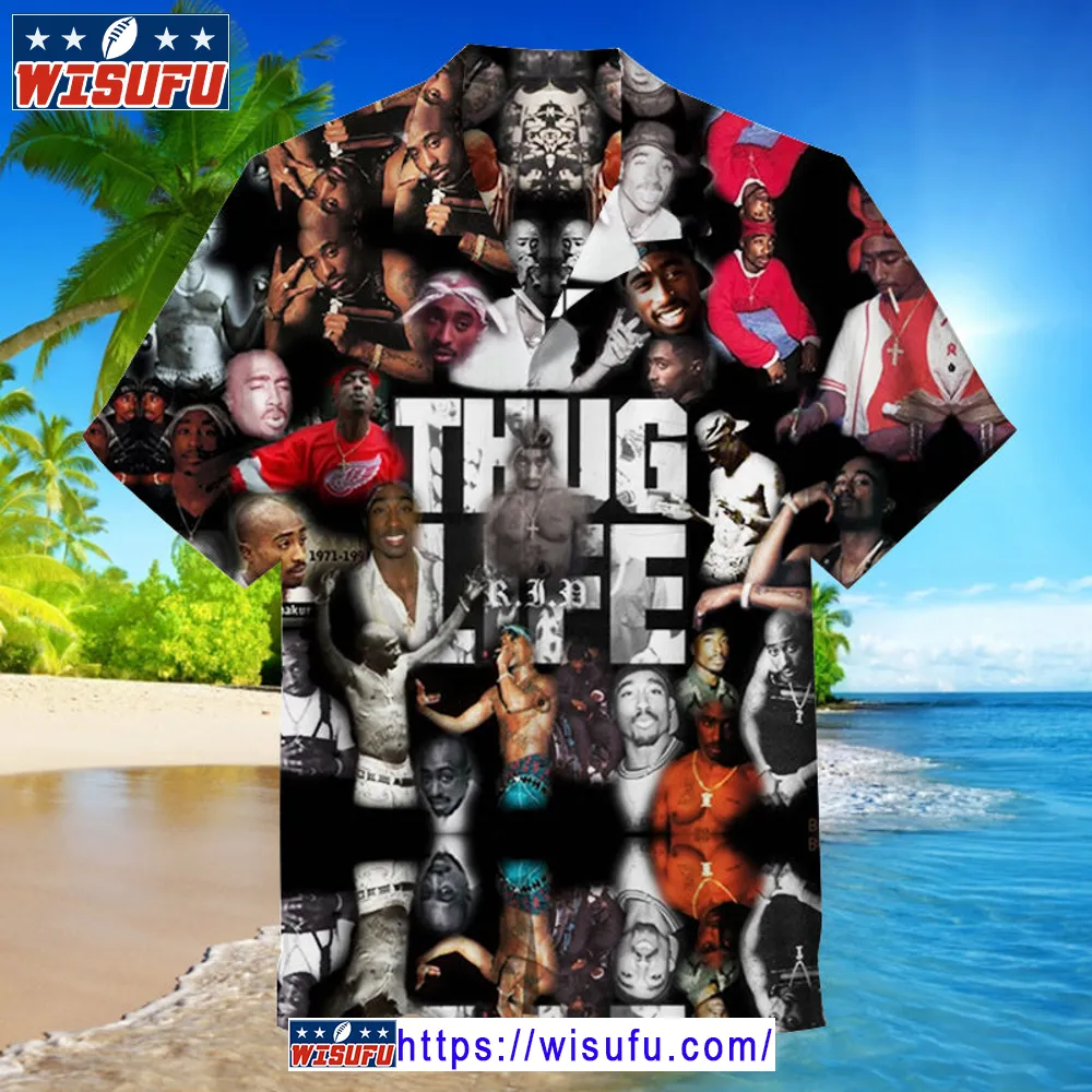 Tupac Shakur -unis-ex Hawaiian Shirt Wisufu11523