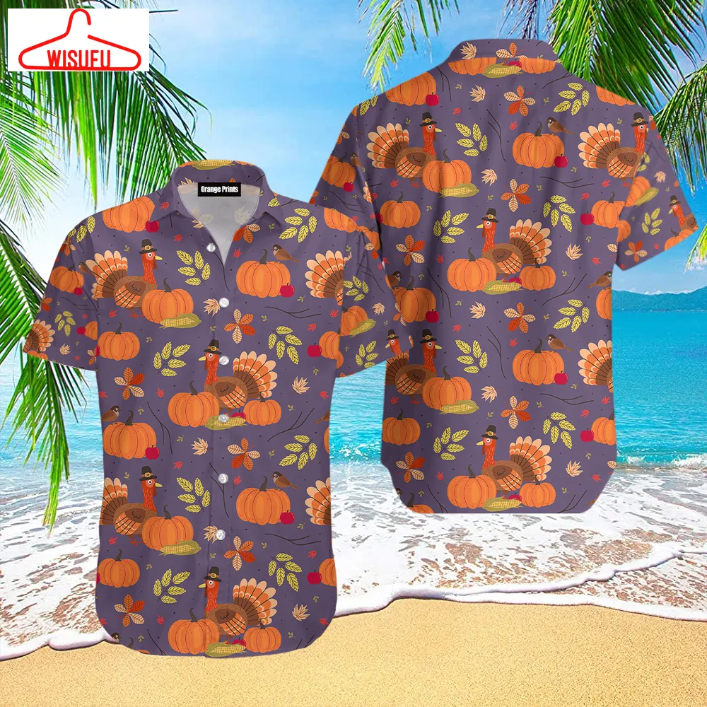 Turkey On Thanksgiving Hawaiian Shirt - For Men & Women - New Winter Fashion Shirt Gift For Family, New Fashion Gifts