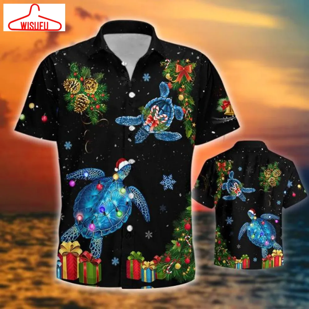 Turtle Christmas Hawaiian Shirt