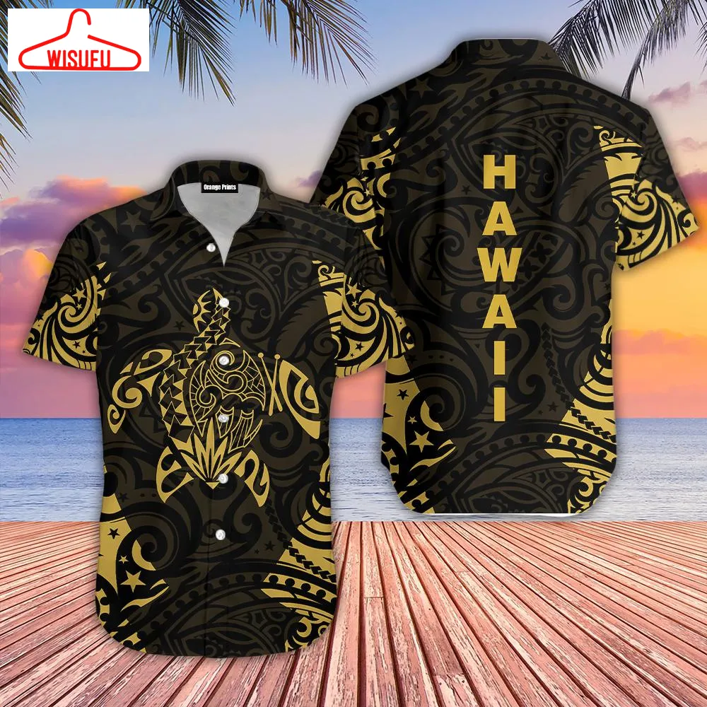 Turtle Hawaii Polynesian Hawaiian Shirt - For Men & Women - New Winter Fashion Shirt Gift For Family, New Fashion Gifts