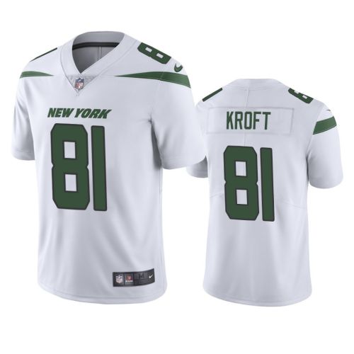 Tyler Kroft 81 New York Jets White Vapor Jersey