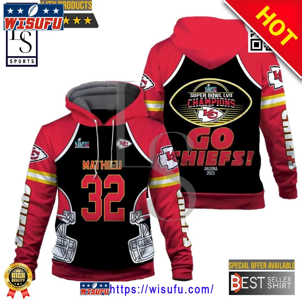 Tyrann Mathieu Go Chiefs Kansas City Chiefs Super Bowl Champion Hoodie