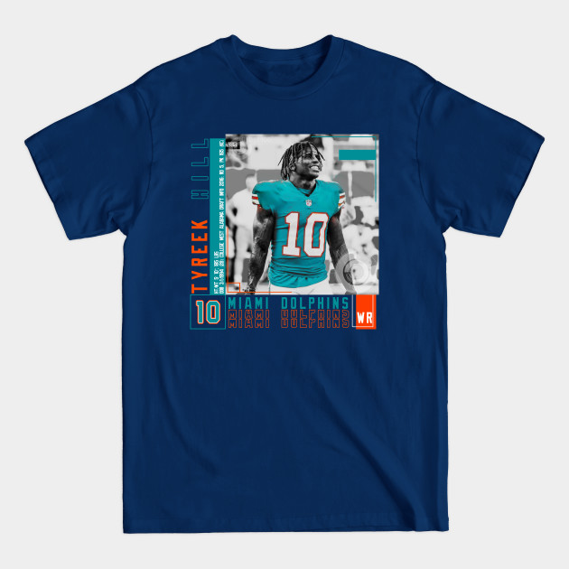 Tyreek Hill Football Edit Tapestries Dolphins - Tyreek Hill - T-Shirt