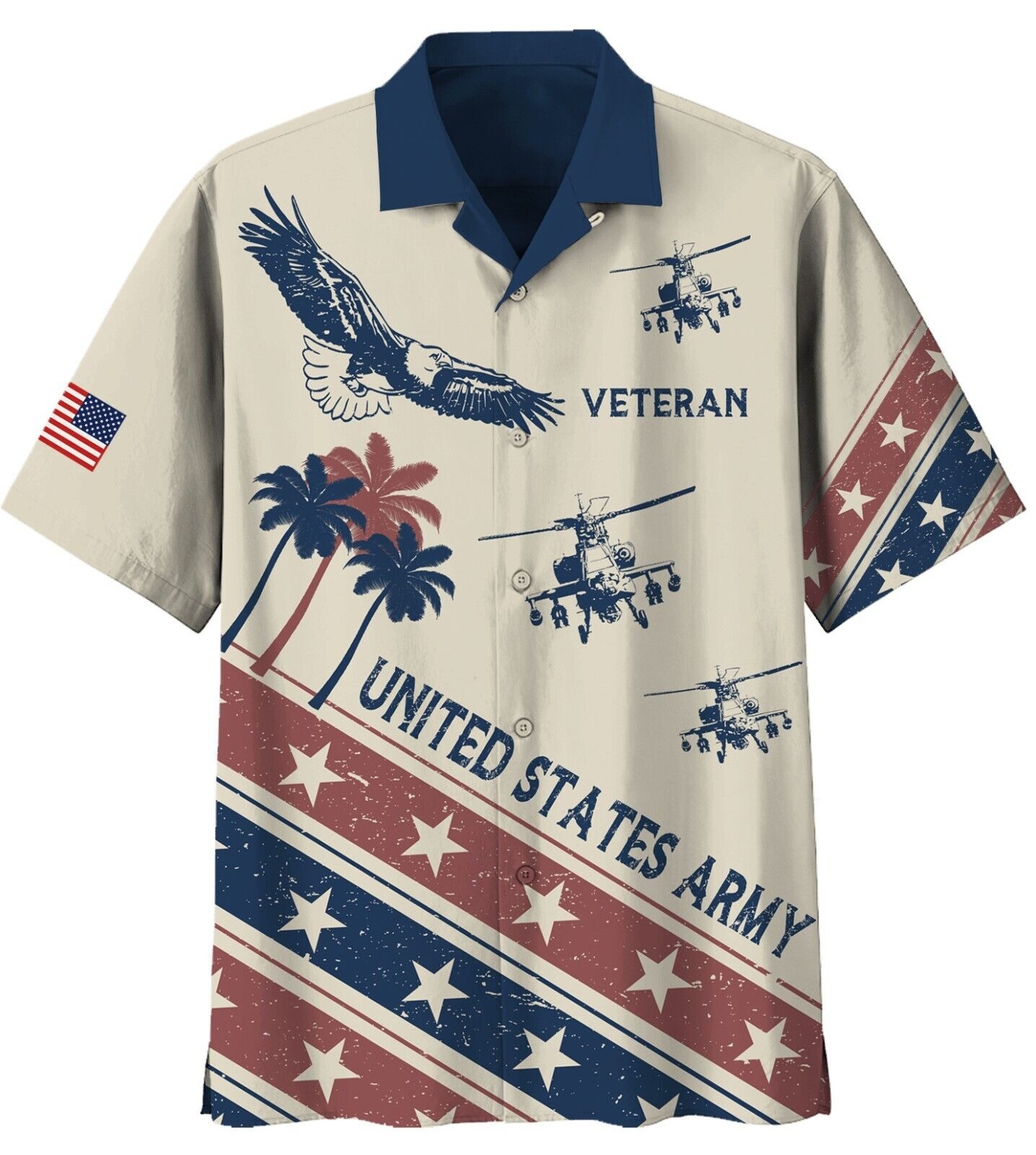 U.S Army United States Army Hawaiian Shirt For Men, S-5XL US Size