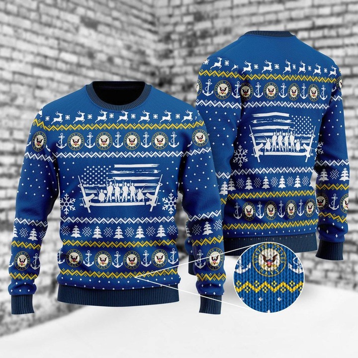 U.S Navy Ugly Christmas Sweater