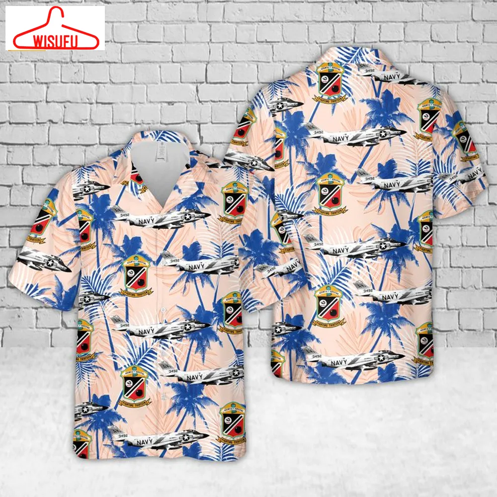 U.s. Navy Mcdonnell F3h Demons Of Vf-13 (1948-1969) Night Cappers Hawaiian Shirt, New Fashion Gifts