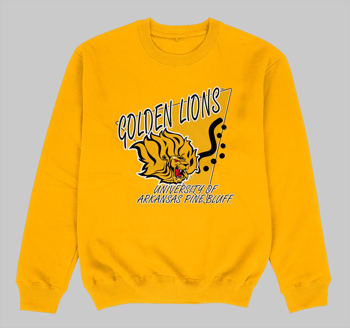 UAPB BEEPER CREWNECK SWEATSHIRT GOLD COLOR