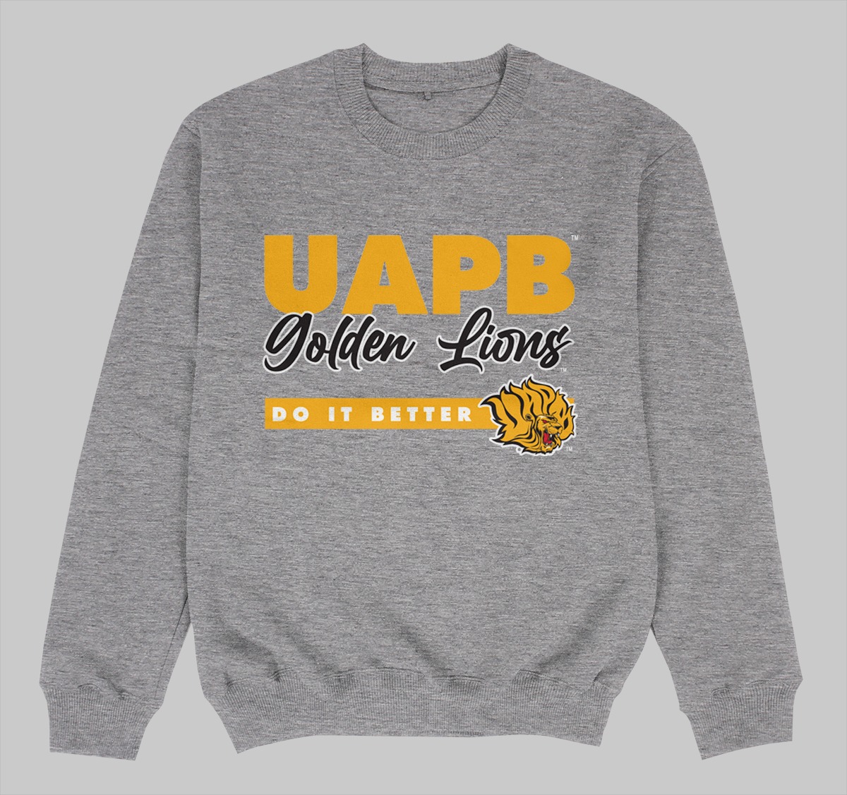 UAPB DOES IT BETTER SWEATSHIRTS GREY COLOR