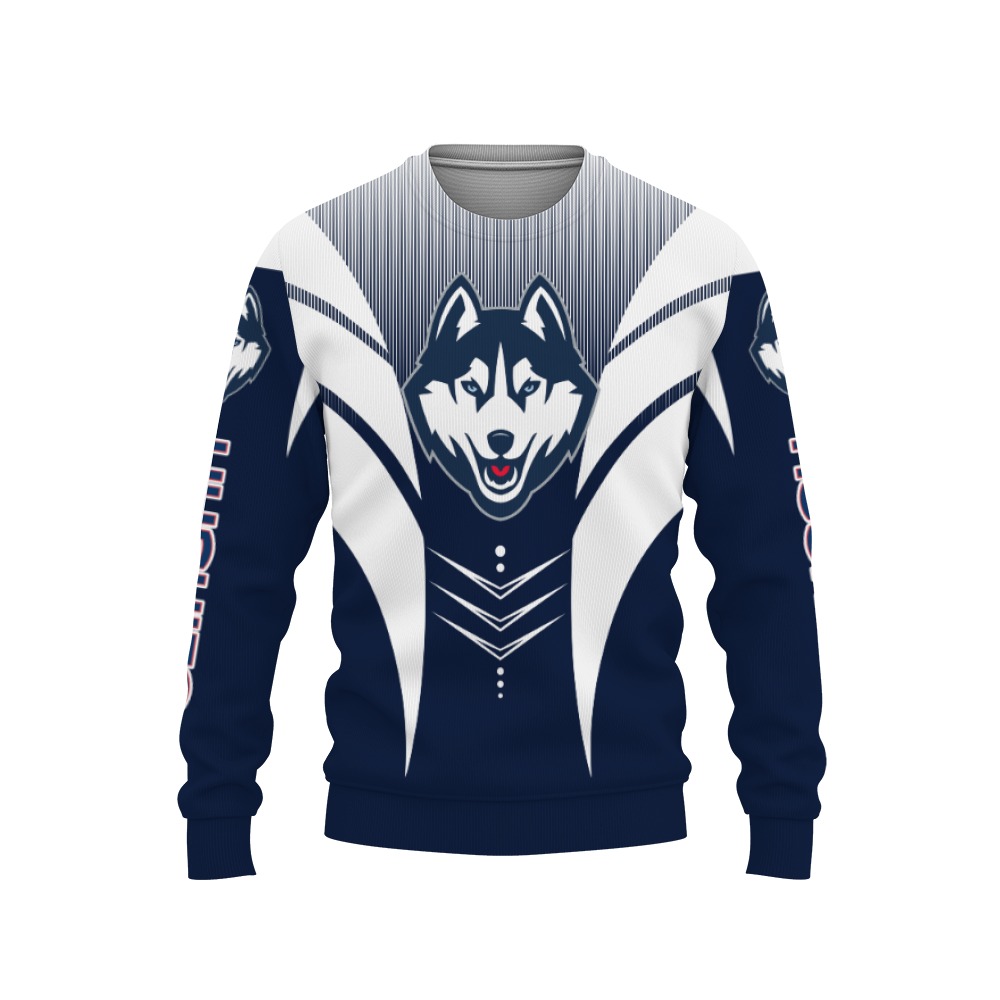 UConn Huskies Football American Day, Sport Teams Champion 3D Shirt-3D Sweatshirt