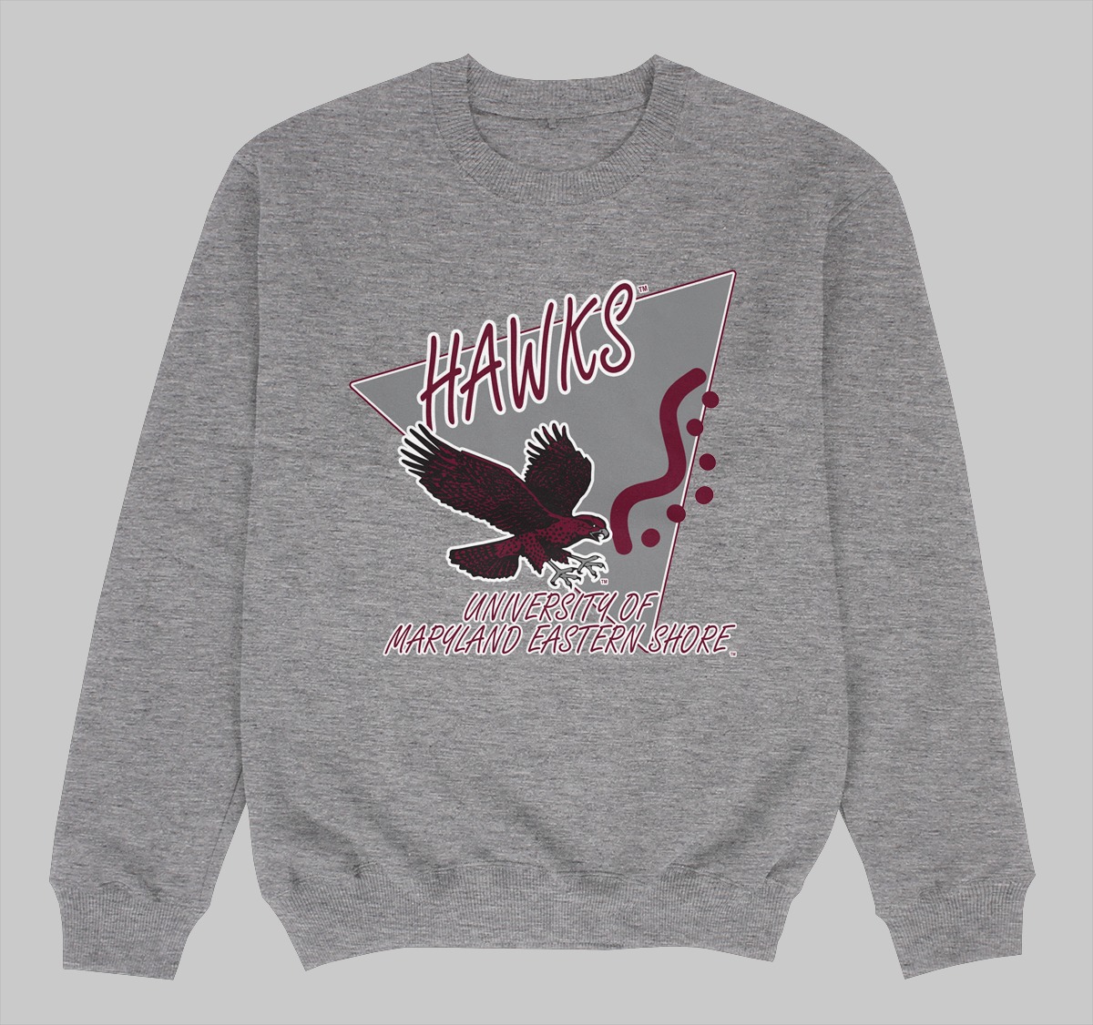 UMES BEEPER CREWNECK SWEATSHIRT GREY COLOR