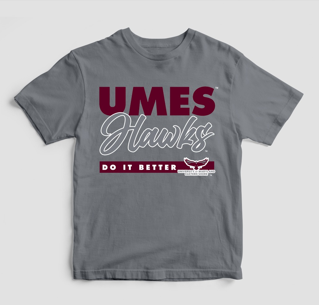 UMES DOES IT BETTER T-SHIRT GREY COLOR