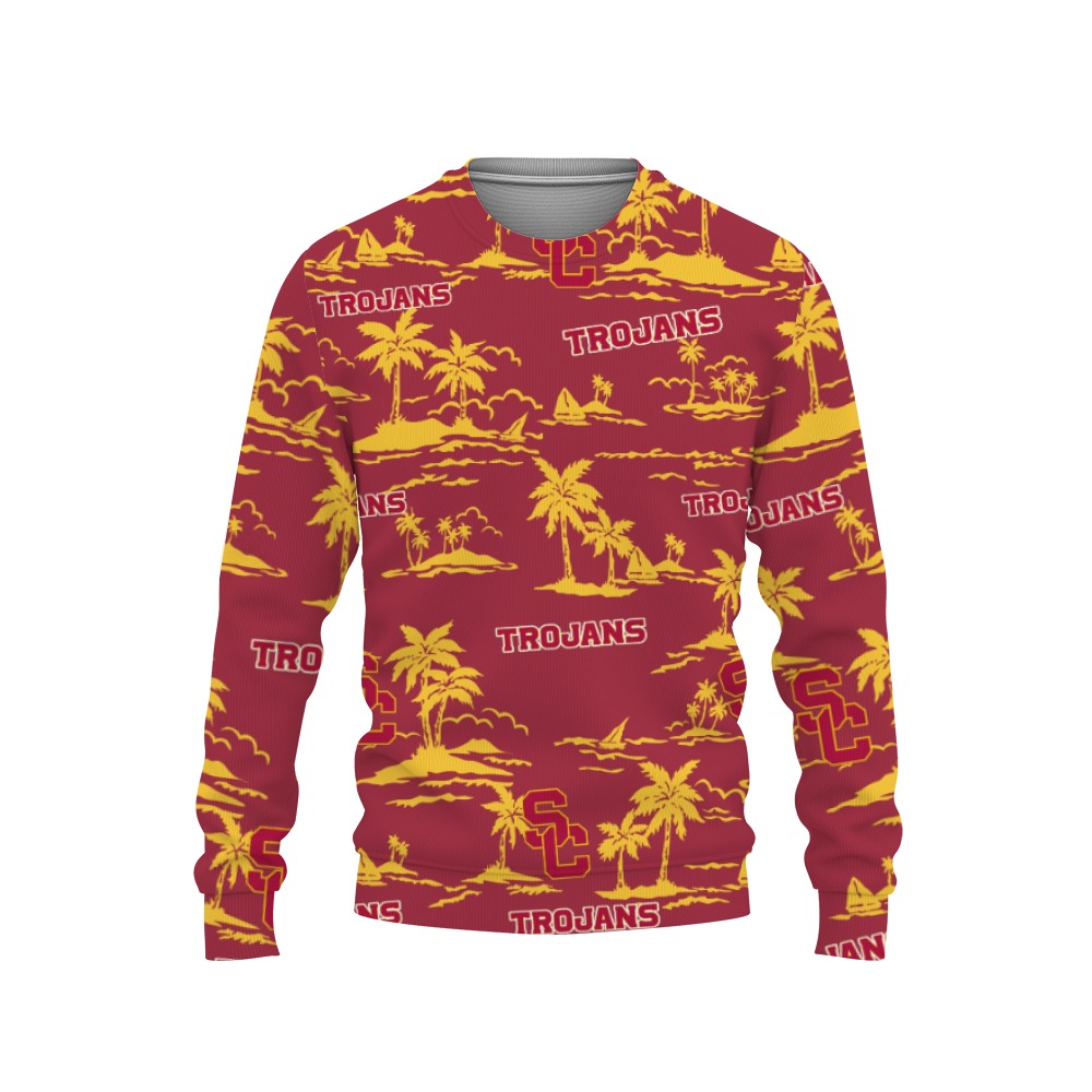 USC Trojans Hawaiian Aloha Hawaii Beach-3D Sweatshirt