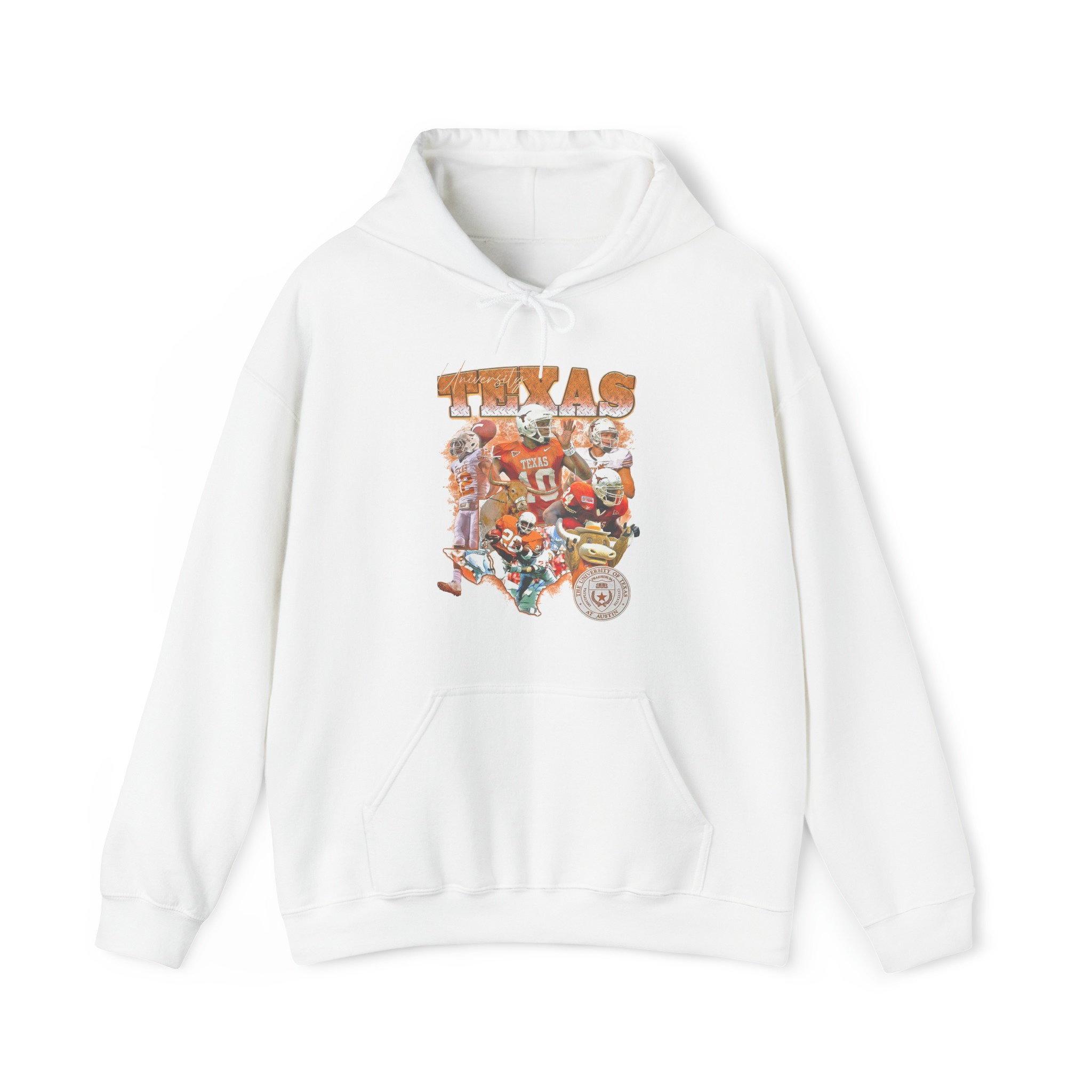 UT Longhorns Tee Vintage Bootleg Graphic Unisex Hoodie