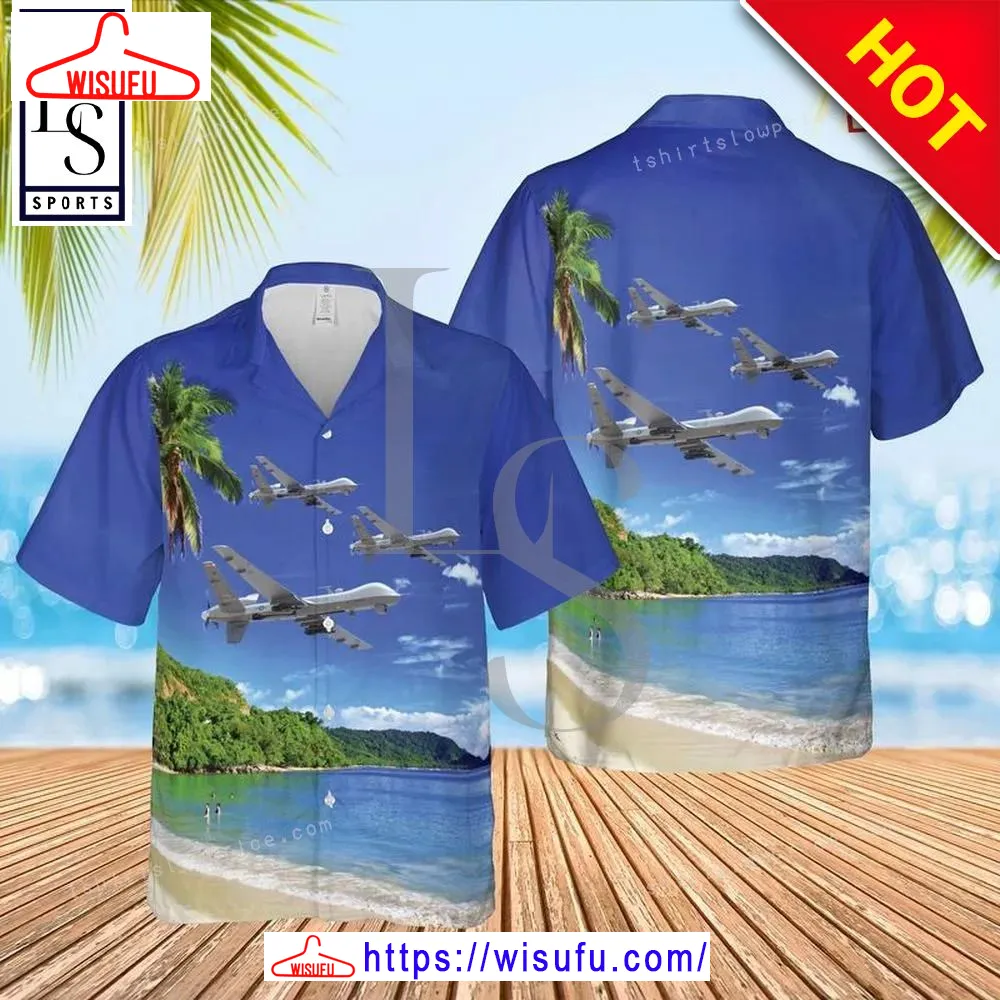 Uav Mq-9 Reaper Attack Squadron Hawaiian Shirt, New Fashion Gifts