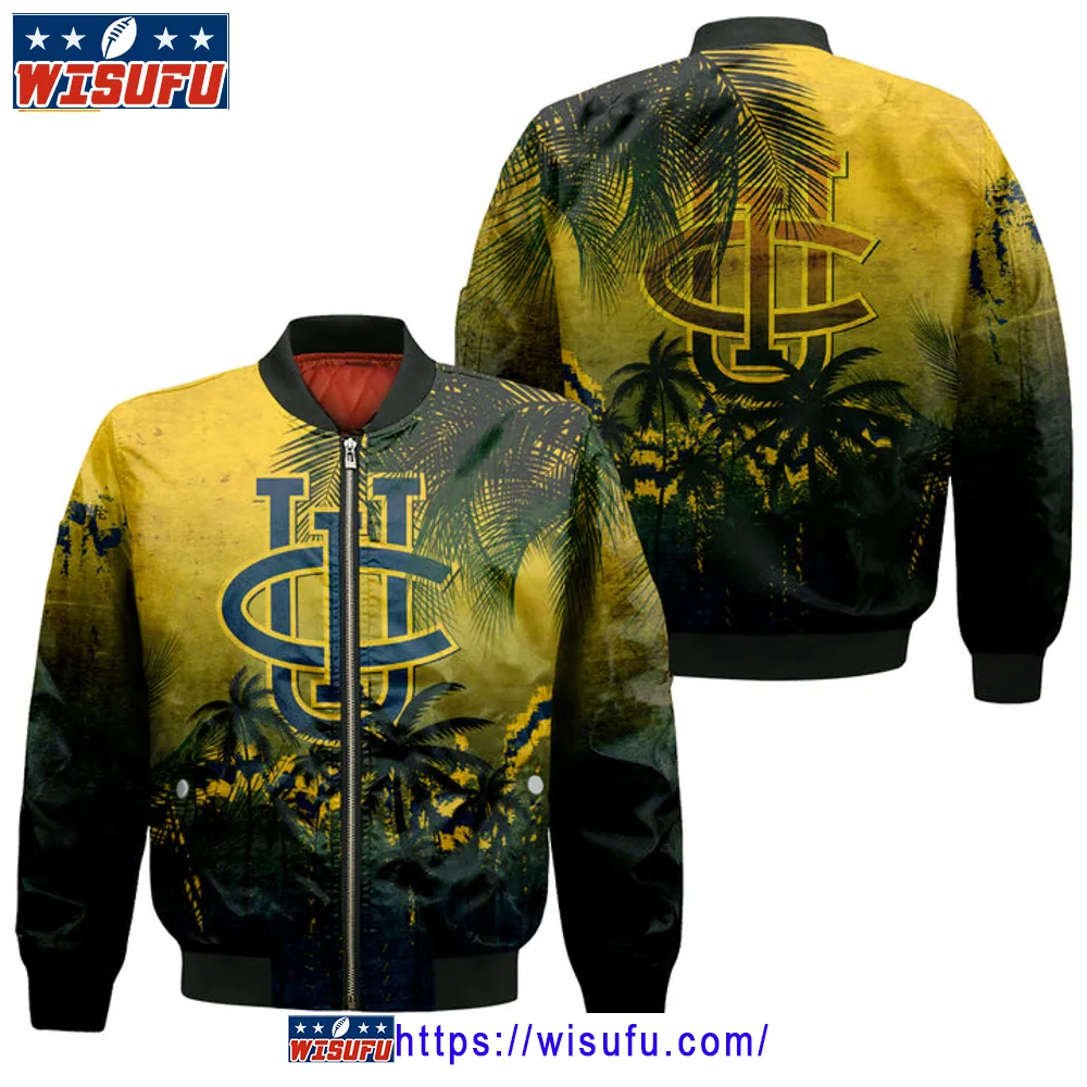 Uc Irvine Anteaters Coconut Tree Tropical Grunge Bomber Jacket