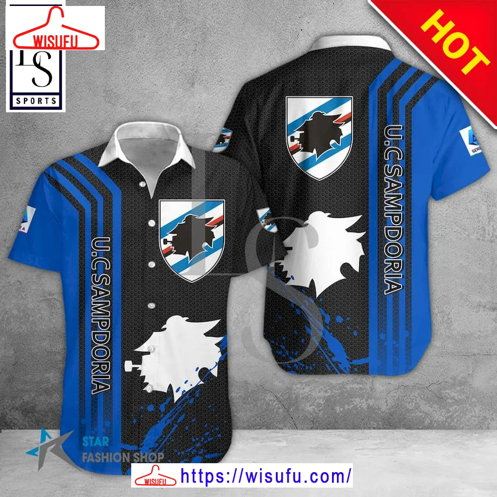 Uc Sampdoria Seria A Hawaiian Shirt, New Fashion Gifts