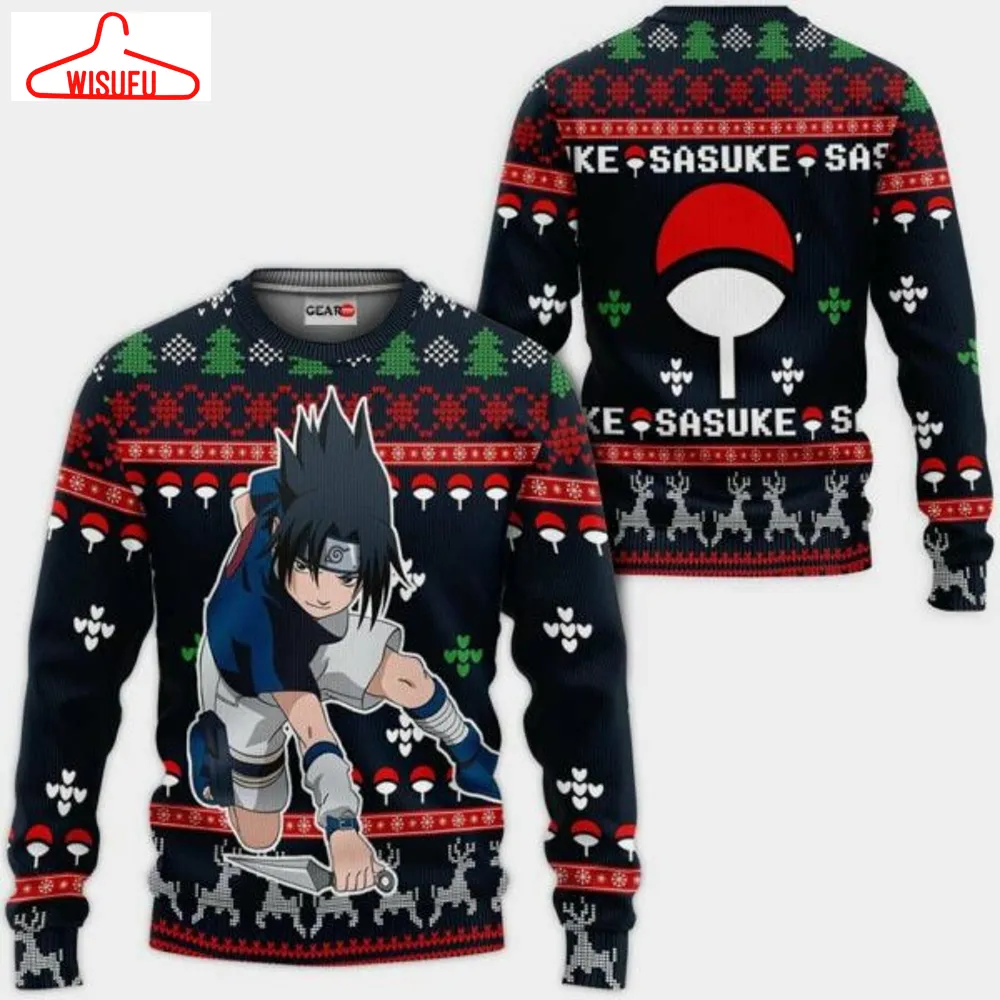 Uchiha Sasuke Ugly Christmas Naruto Anime Xmas 1k460 Gifts ,naruto Anime Xmas Christmas Gift Fan