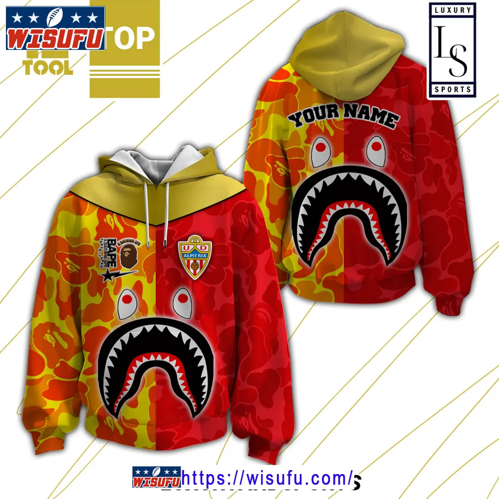 Ud Almeria Bape Personalized Hoodie 3d