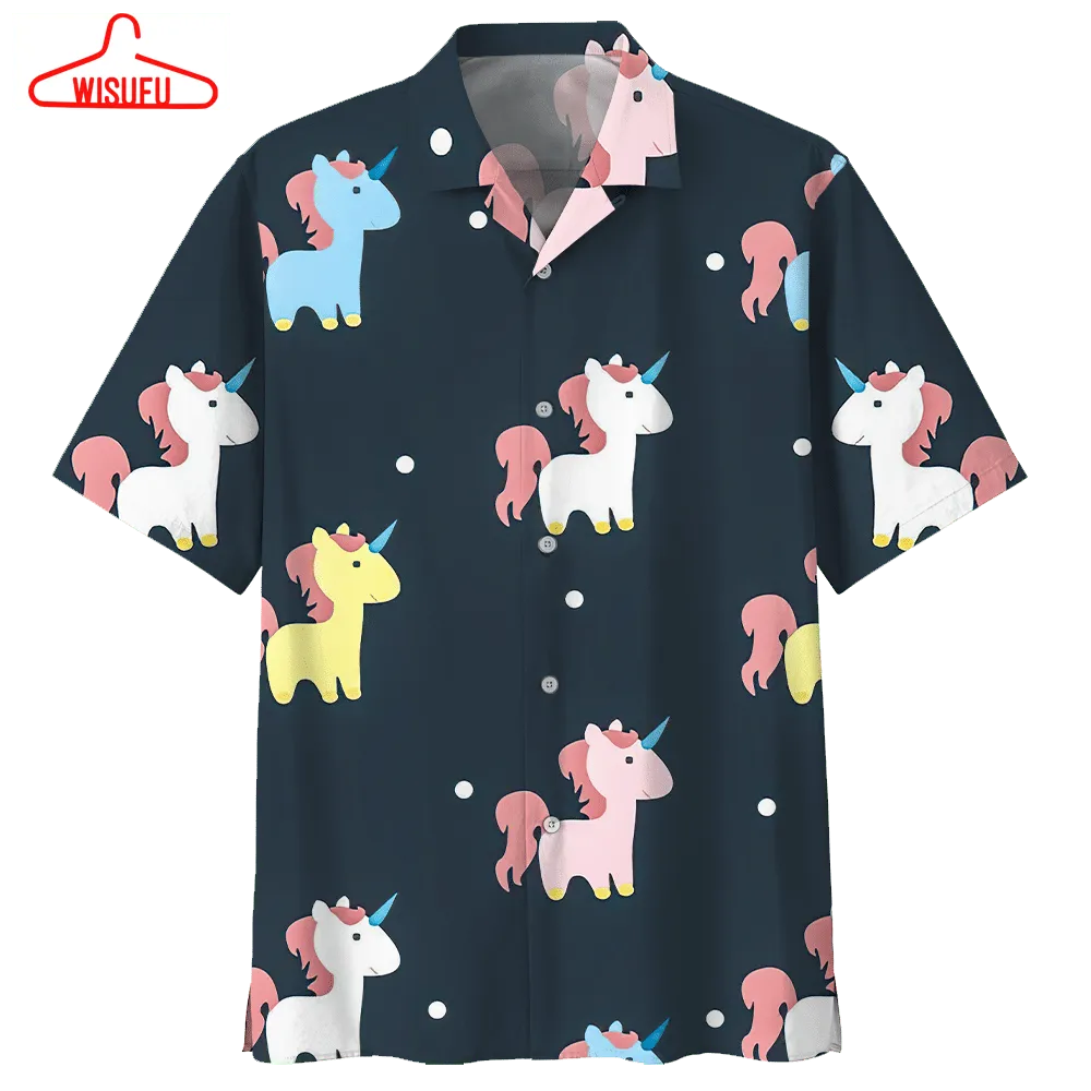 Unicorn Hawaiian Shirt 499509, New Hawaiian Holiday Outfits, New Fashion Gifts