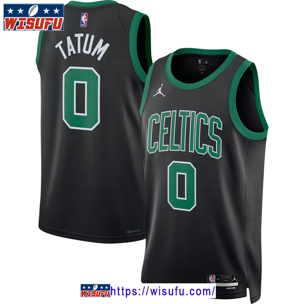 Unis-ex Jordan Brand Jayson Tatum Black Boston Celtics Swingman Jersey