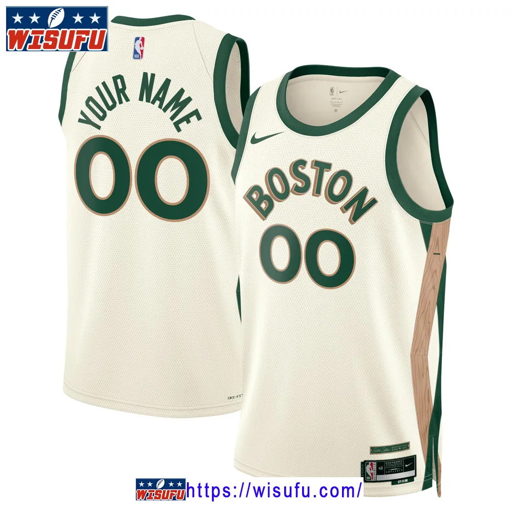 Unisex White Boston Celtics 202324 Custom Swingman Jersey