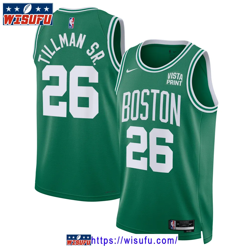 Unisex Xavier Tillman Kelly Green Boston Celtics Swingman Badge Player Jersey