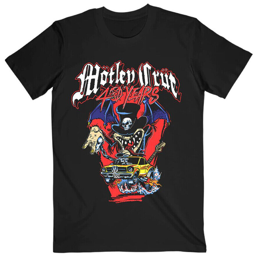 Unisex Cotton Shirt Motley Crue 40 Years Anniversary Thank You For The Memories