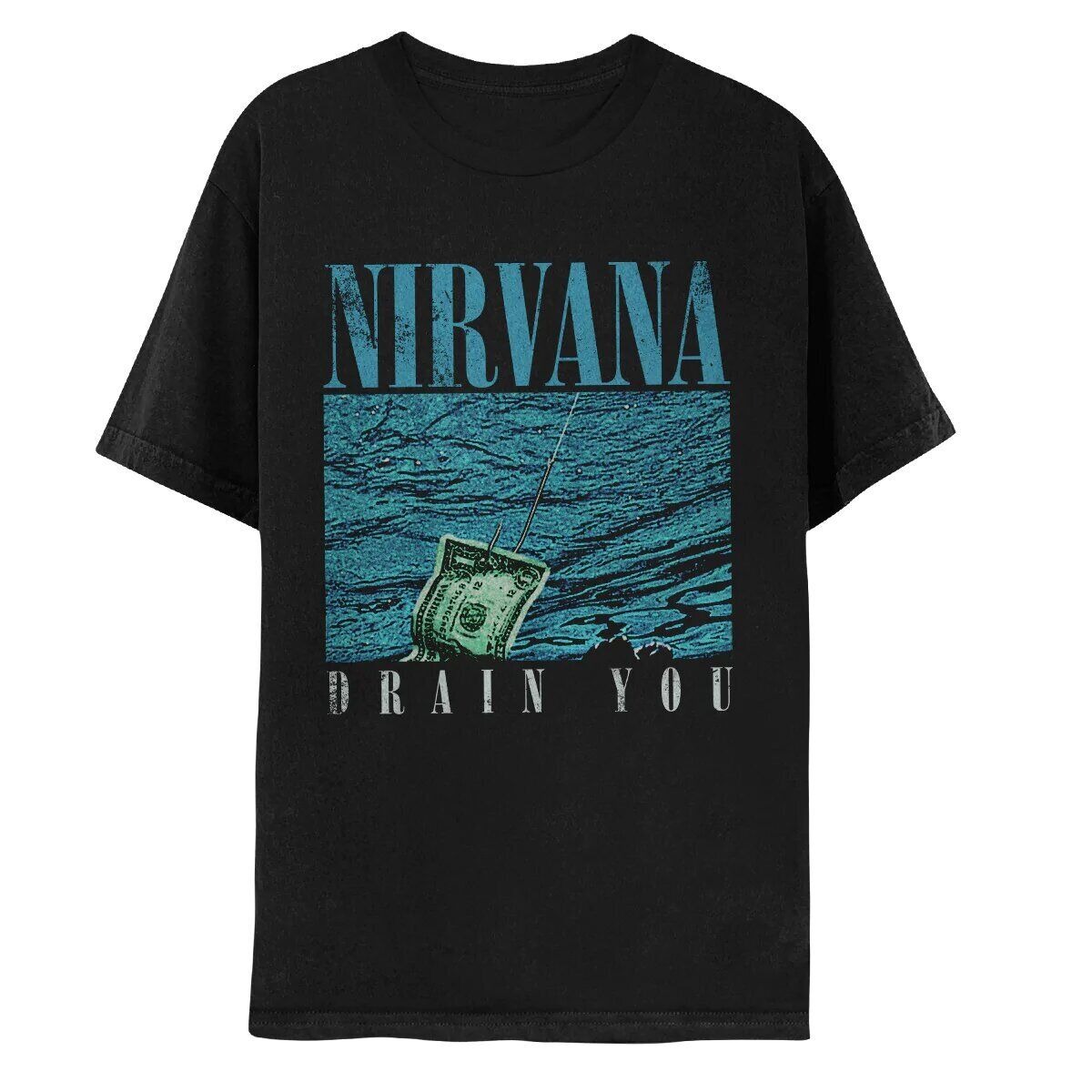 Unisex Cotton T-Shirt Nirvana Drain You Nevermind Kurt Cobain Krist Novoselic