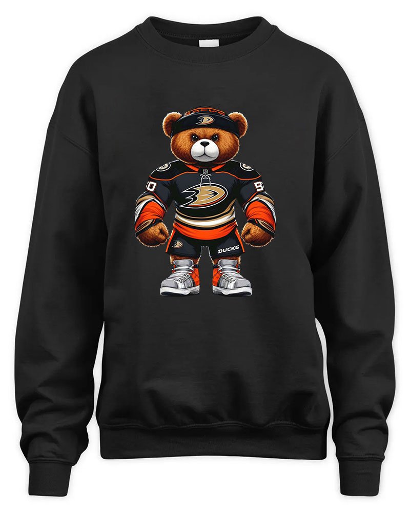 Anaheim Ducks Mascost bear Graphic Tee Unisex Sweatshirt