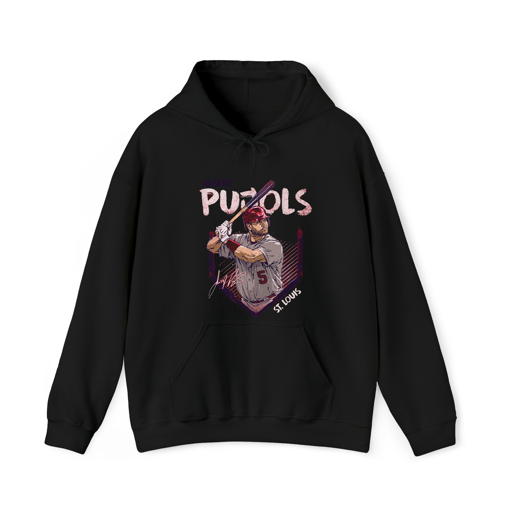 Albert Pujols St Louis Base Graphic Unisex Hoodie