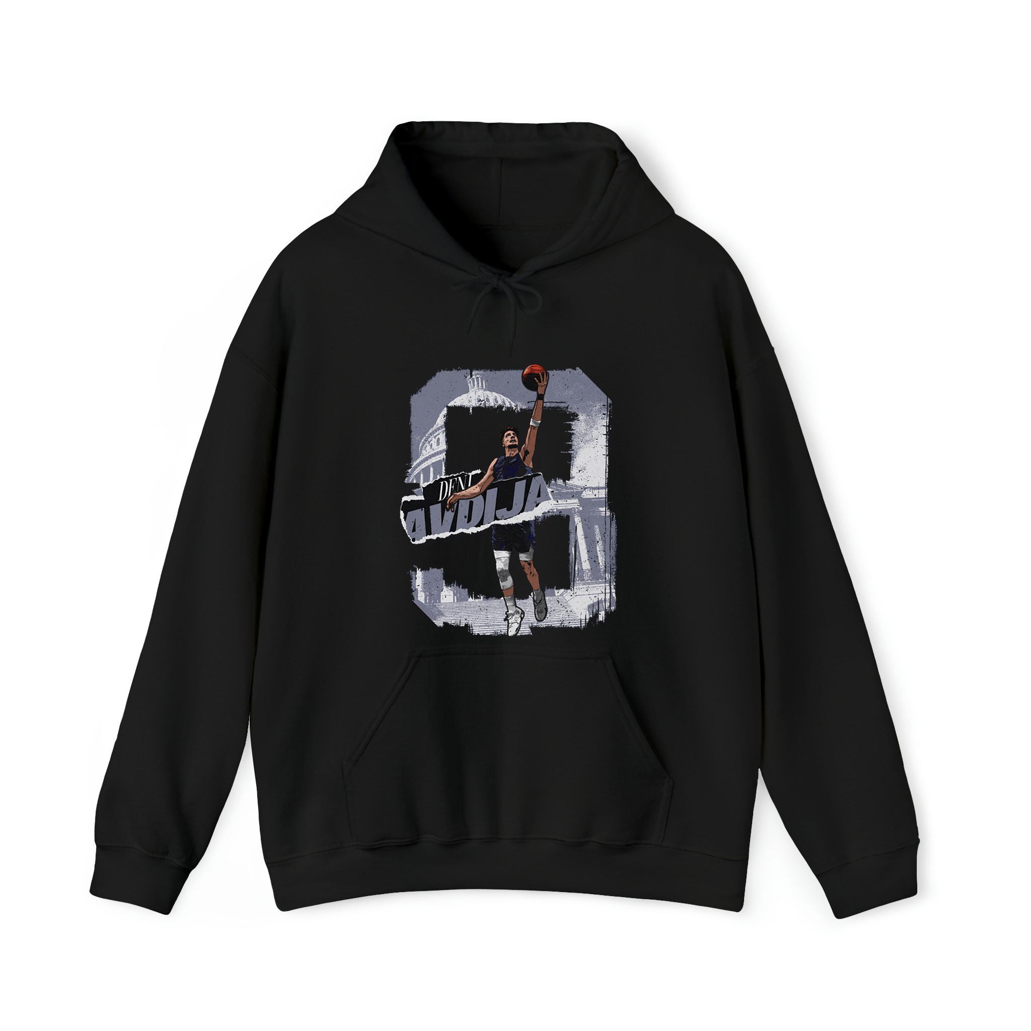 Deni Avdija Washington Rough Graphic Unisex Hoodie