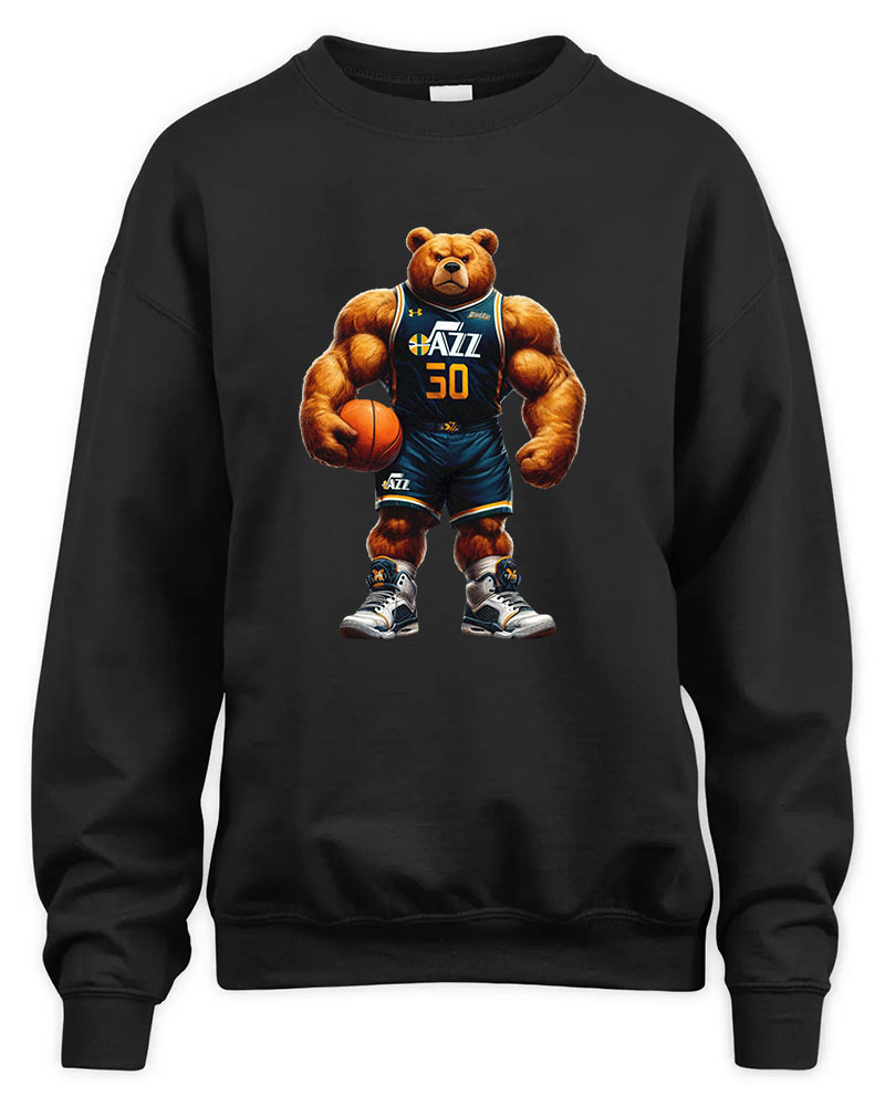 Utah Jazz Mascost bear Graphic Tee Unisex Sweatshirt