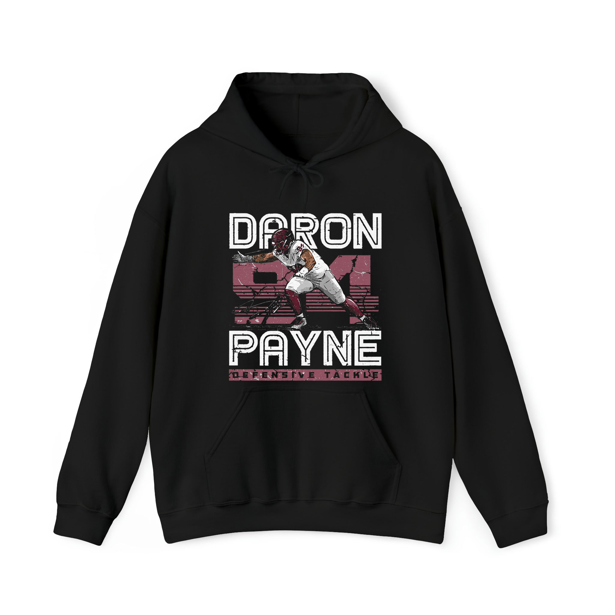 Daron Payne Washington Player Number Graphic Unisex Hoodie