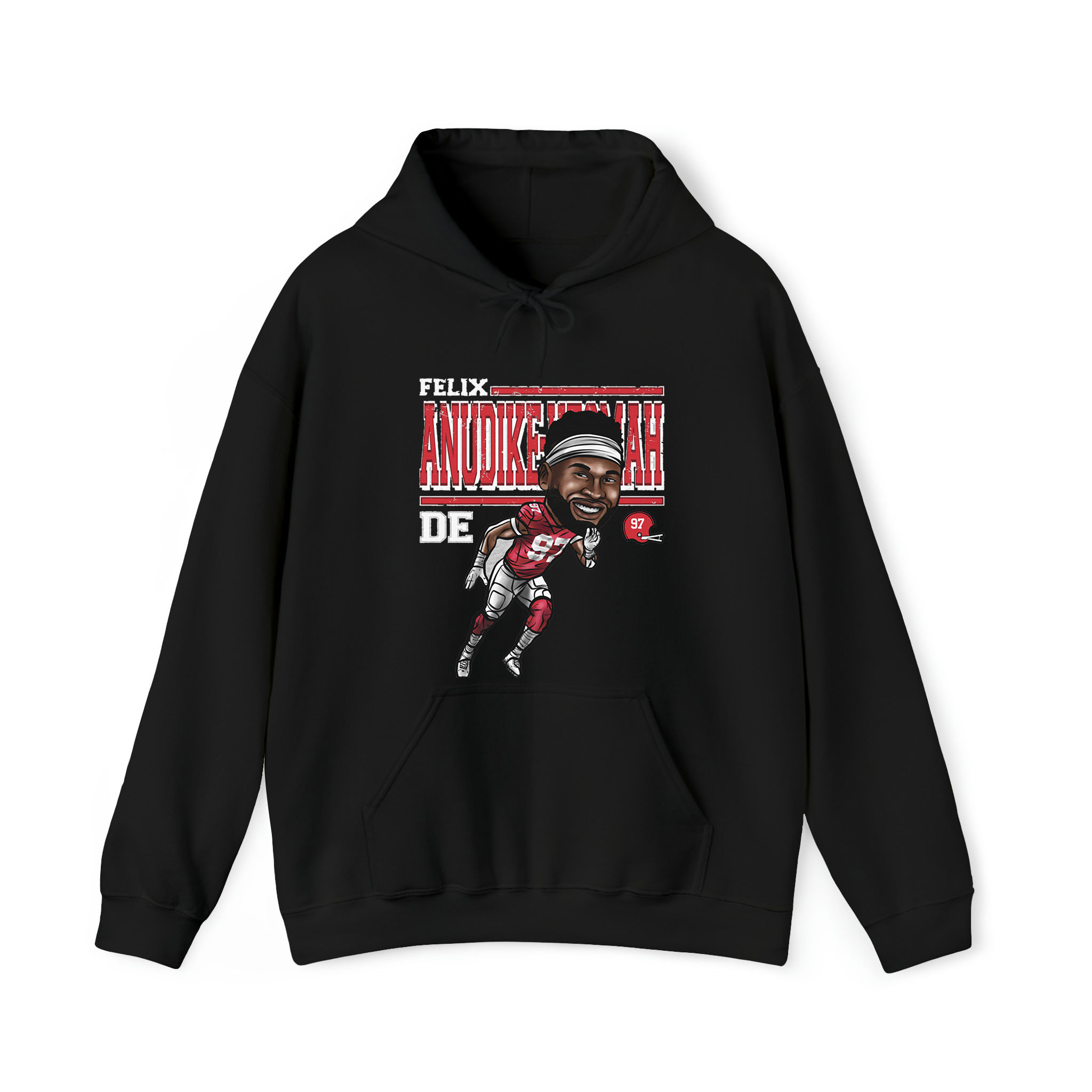 Felix Anudike-Uzomah Kansas City Cartoon Graphic Unisex Hoodie