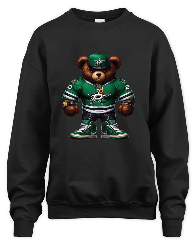 Dallas Stars Mascost bear Graphic Tee Unisex Sweatshirt