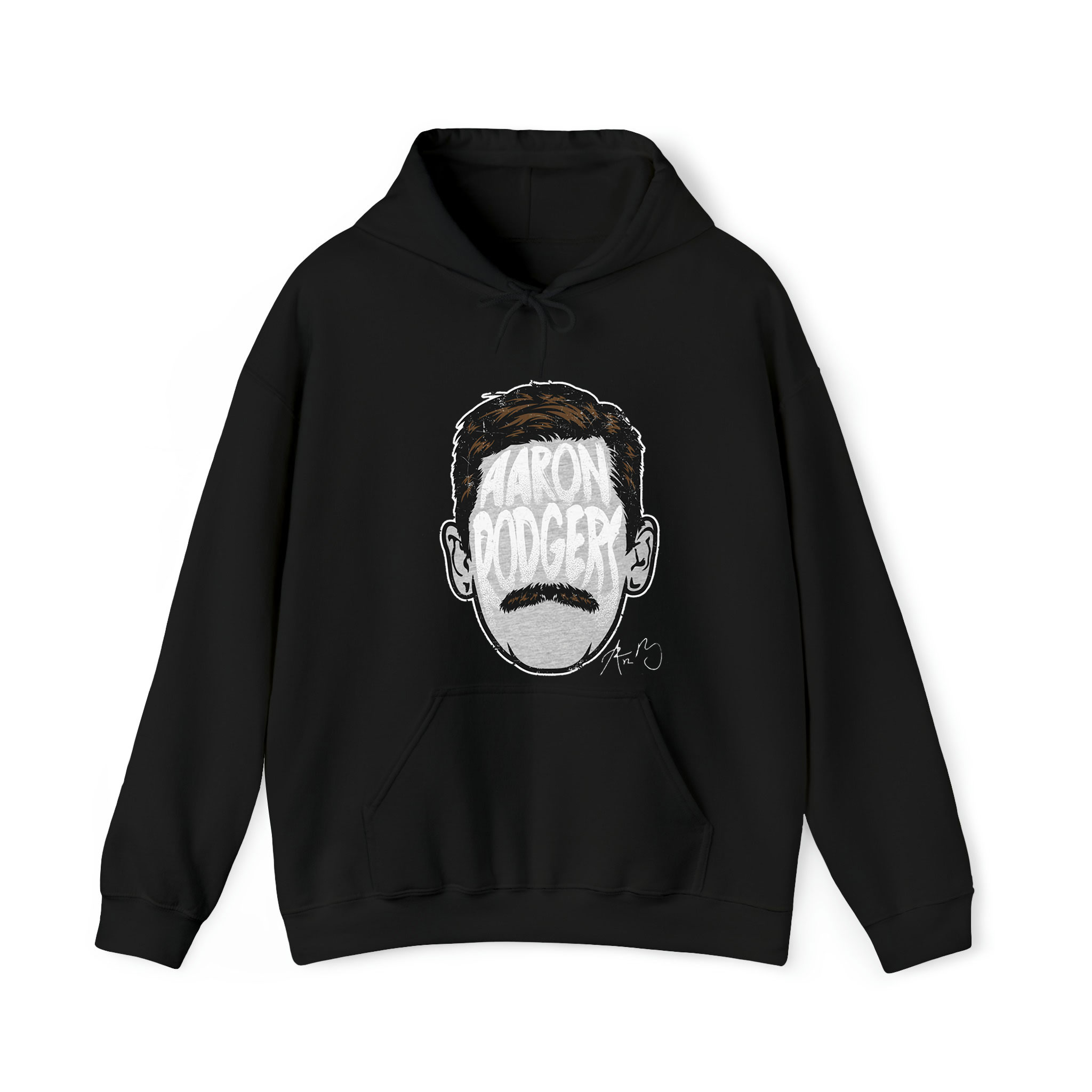 Aaron Rodgers New York J Player Silhouette Graphic Unisex Hoodie