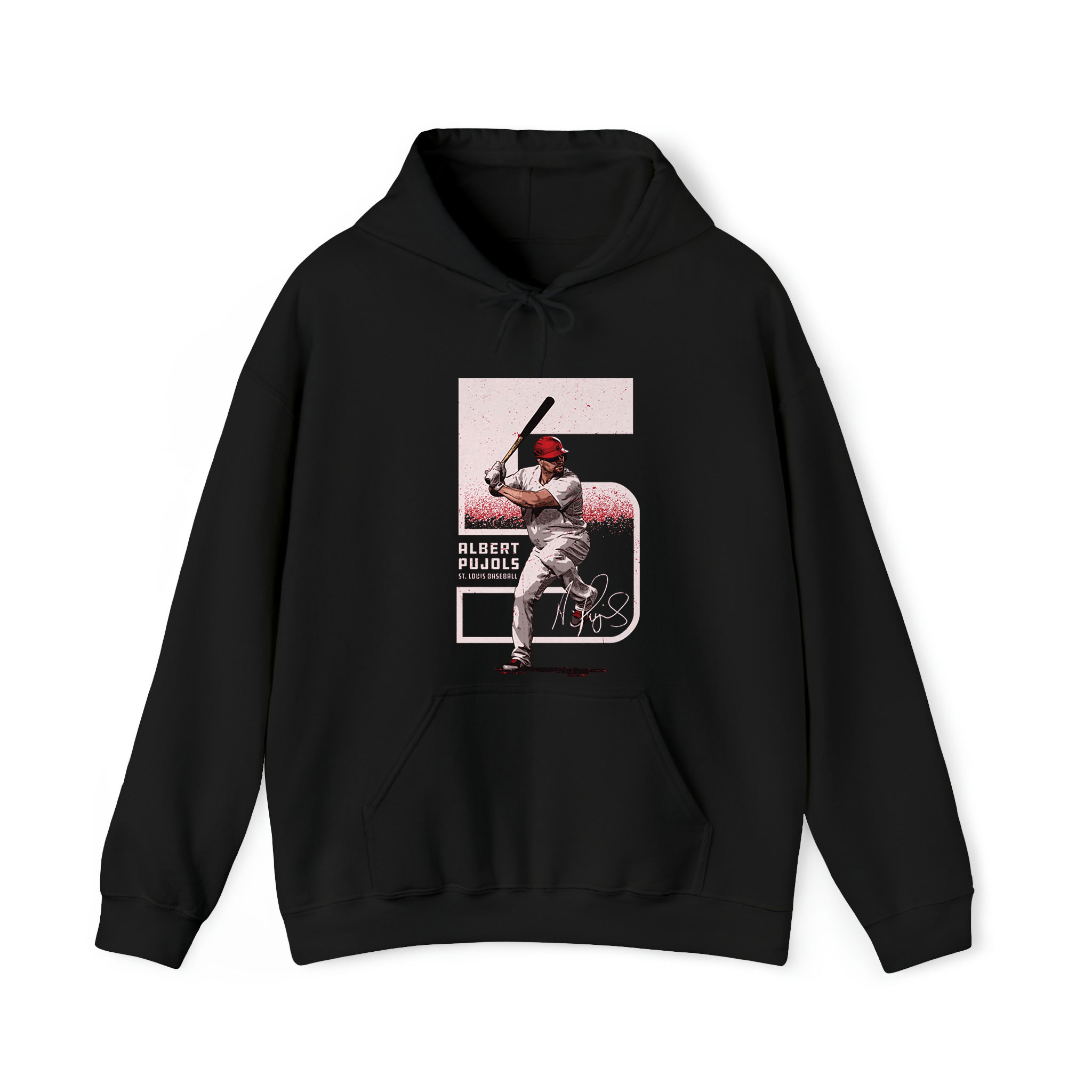 Albert Pujols St Louis Outline Graphic Unisex Hoodie