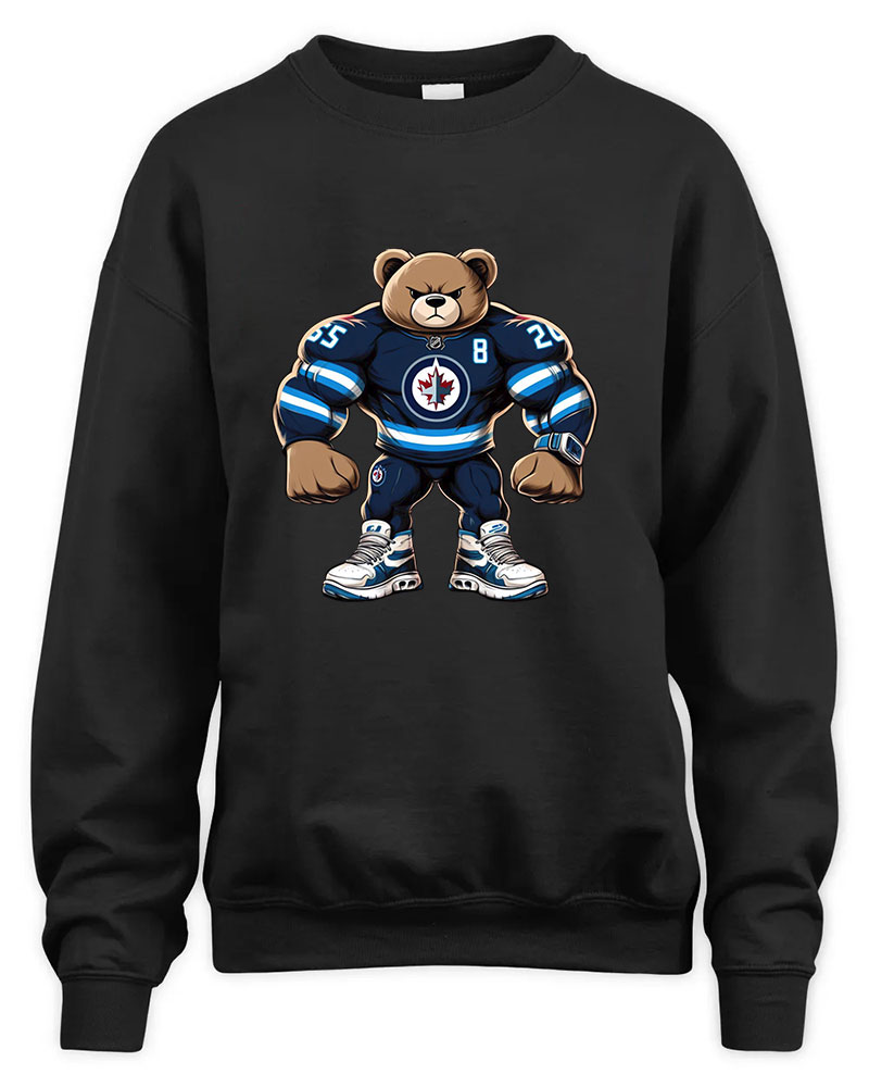 Winnipeg Jets Mascost bear Graphic Tee Unisex Sweatshirt