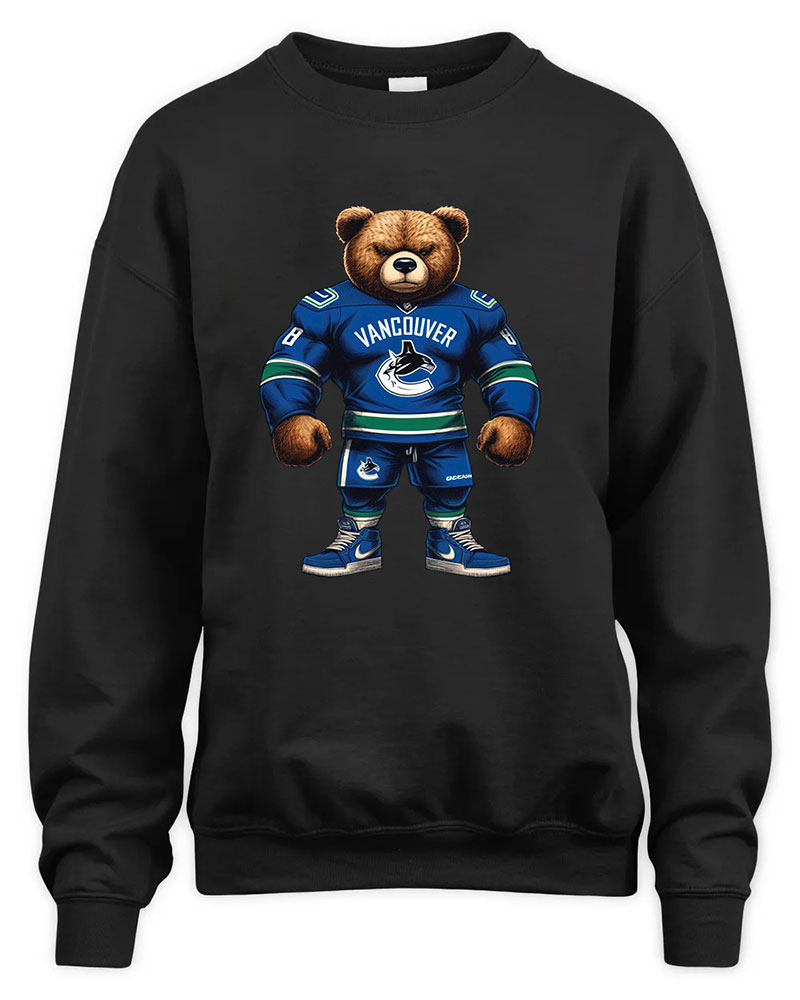 Vancouver Canucks Mascost bear Graphic Tee Unisex Sweatshirt