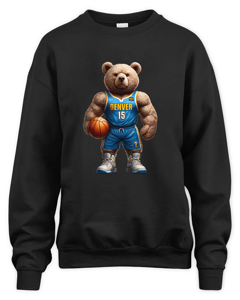 Denver Nuggets Mascost bear Graphic Tee Unisex Sweatshirt